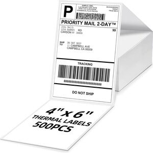 4x6 Thermal Shipping Labels 500pcs